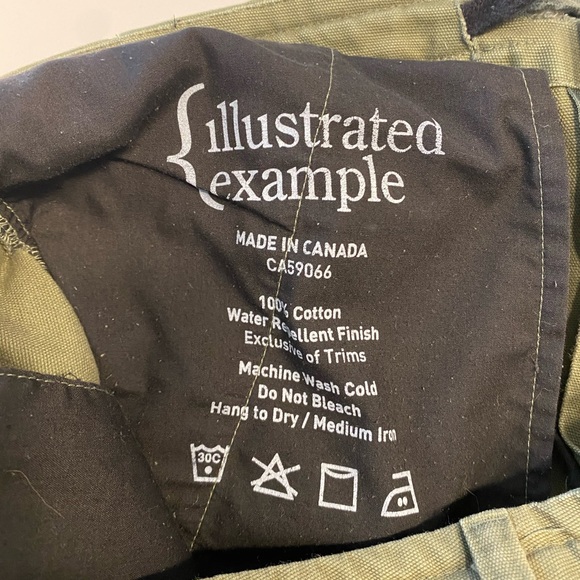Illustrated Example Canvs cargo pants - Picture 3 of 3